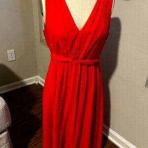 Jcrew orange summer dress , size 10, with lining. Mid length